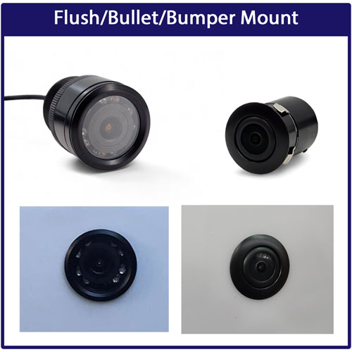 Flush Bumper/Bullet Reversing Cameras