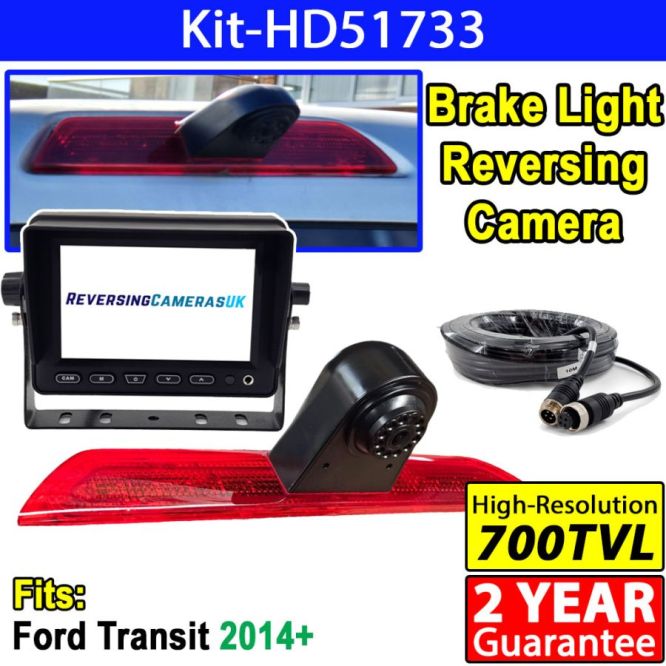 5 inch stand on dash monitor and Ford Transit brake light camera