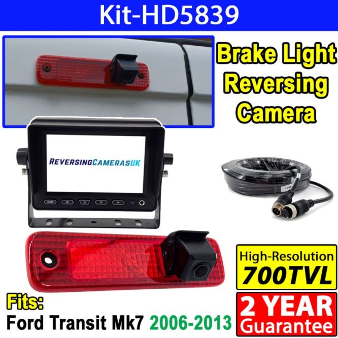 5 inch colour stand on dash monitor and Ford Transit Mk7 Brake Light Camera