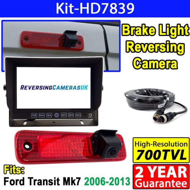 Stand on dash monitor and Ford Transit Mk7 Brake Light Camera