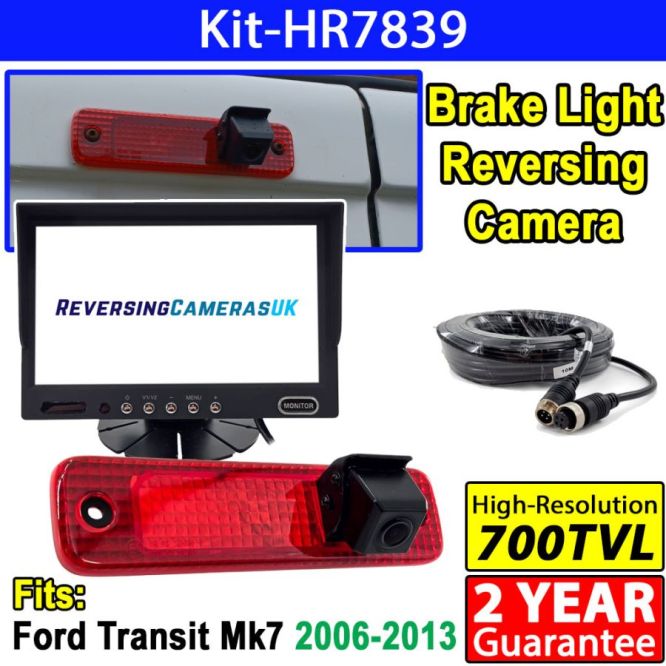 7 inch colour dash mount monitor and Mark 7 Ford Transit brake light camera