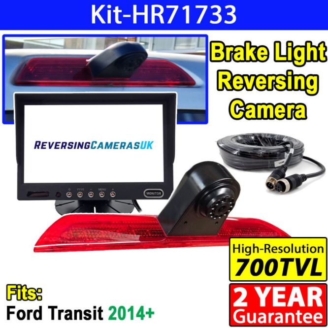 7 inch mirror rear view monitor monitor and  Ford Transit brake light reversing  camera