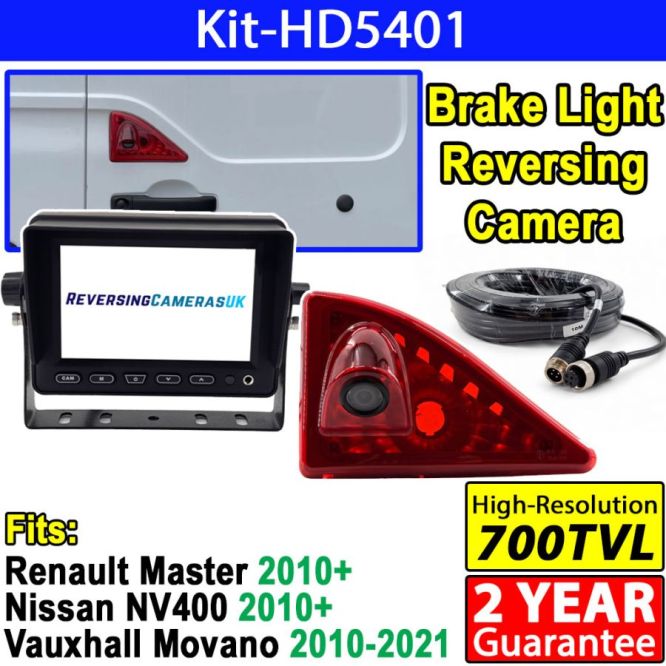 Renault Master Brake Light Camera and 5 inch Dash Mount Monitor