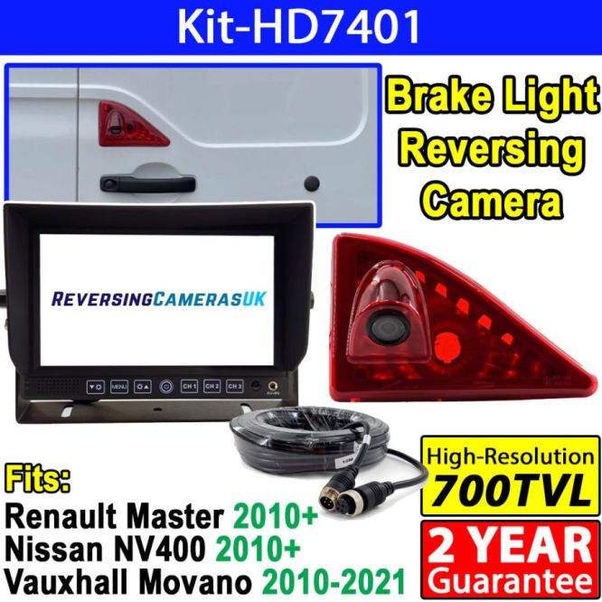 Renault Master Brake Light Camera and Dash Mount Monitor