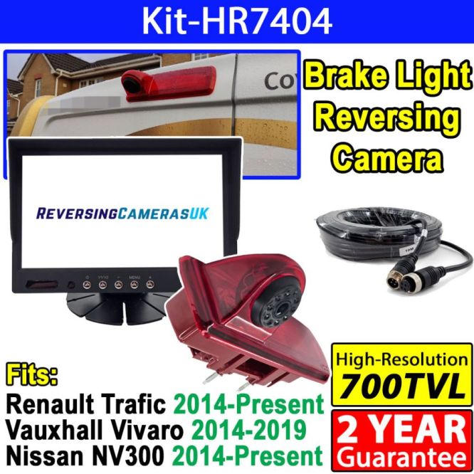 Vauxhall Opel Vivaro, Renault Trafic Reverse Camera System with 7 inch Display