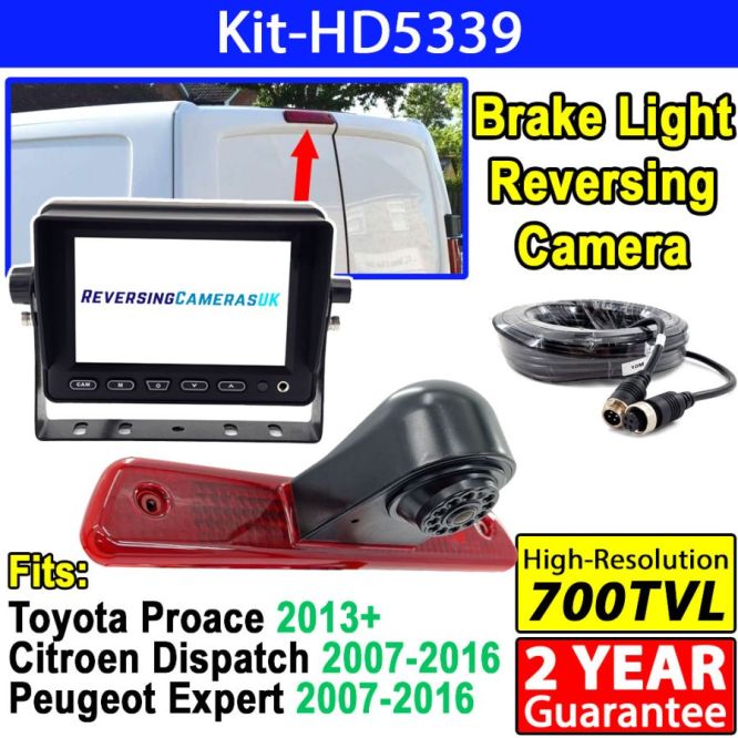 Peugeot Expert, Citroen Dispatch & Toyota Proace Reverse Camera System with 5 inch Display