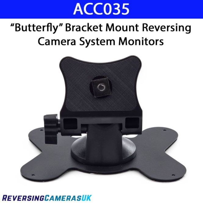 Butterfly Style Adjustable Vehicle Monitor Bracket | Universal Dash Mount for 5'' to 7' Screens