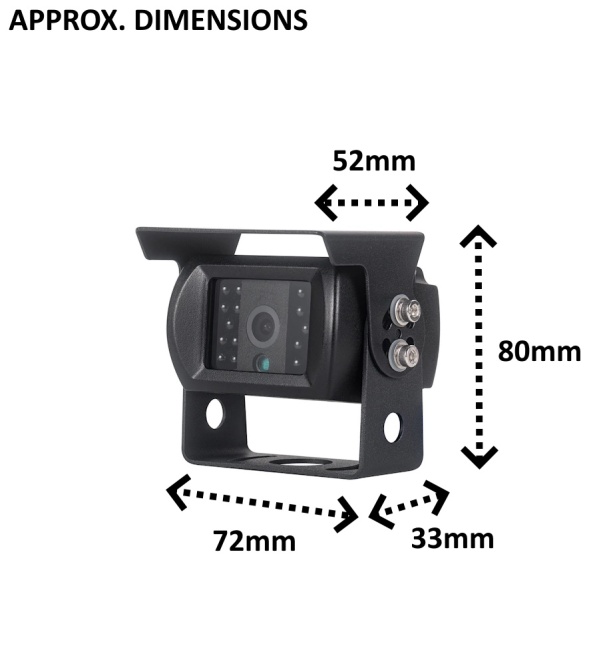 7 inch clip on AHD mirror monitor and bracket reversing camera