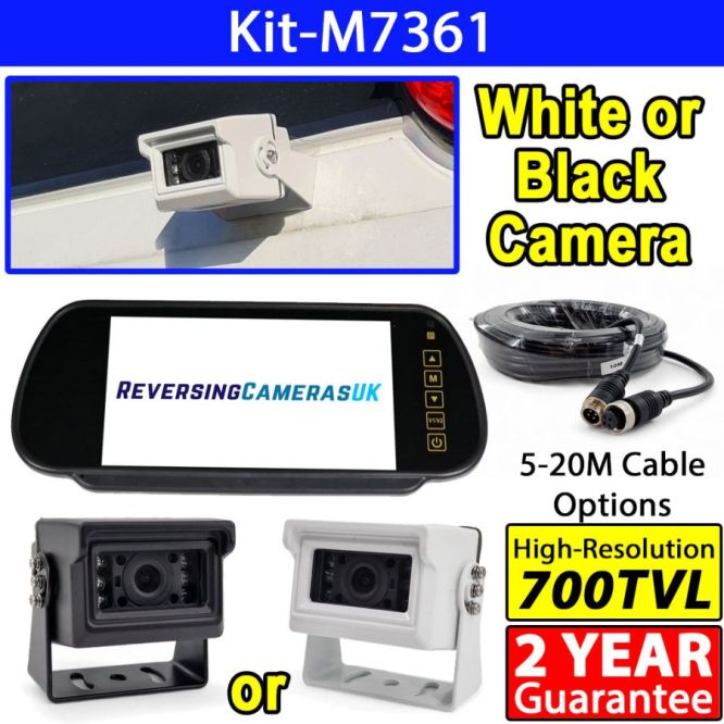 7 inch mirror monitor monitor and small CCD reversing camera