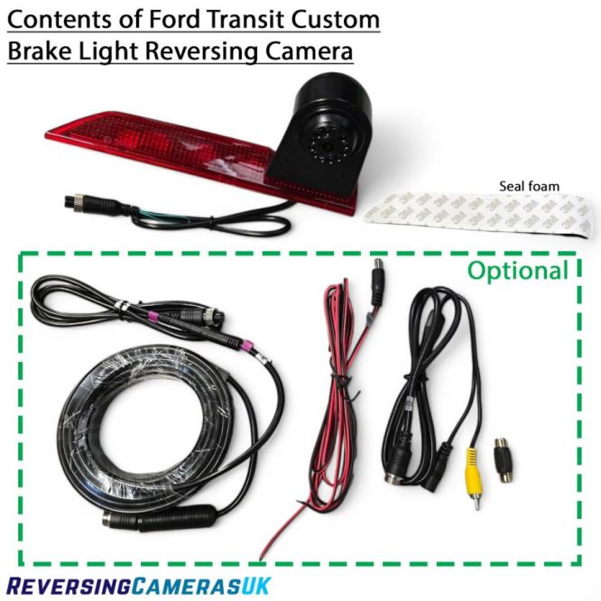 Ford Transit Custom Reversing Camera for Brake Light