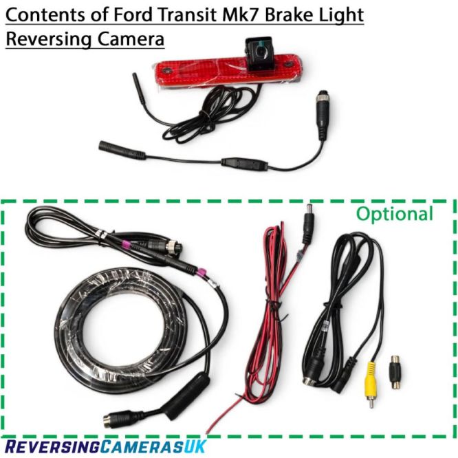 Mk7 Ford Transit Brake Light reversing Camera