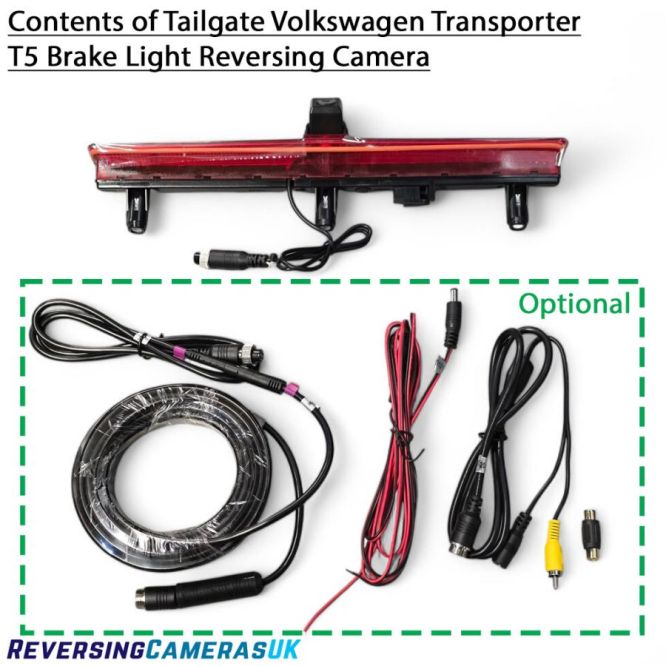 Volkswagen Transporter T6 Brake Light Reversing Camera (Tailgate Models)