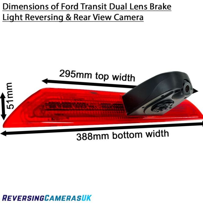 Ford Transit Brake Light Dual Lens Reversing + Driving Rear View Camera (2014+)