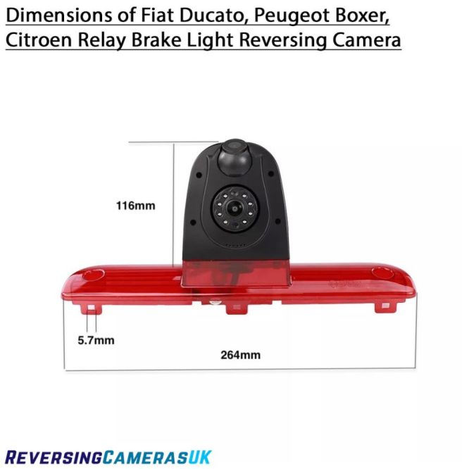 Fiat Ducato, Peugeot Boxer, Citroen Relay dual lens brake light reversing camera