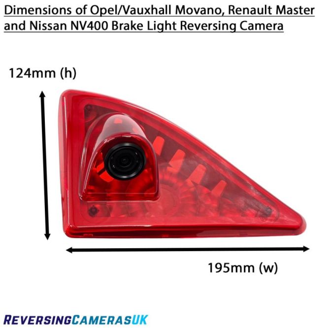 Renault Master, Vauxhall Movano, Nissan NV400 Brake light Reversing Camera