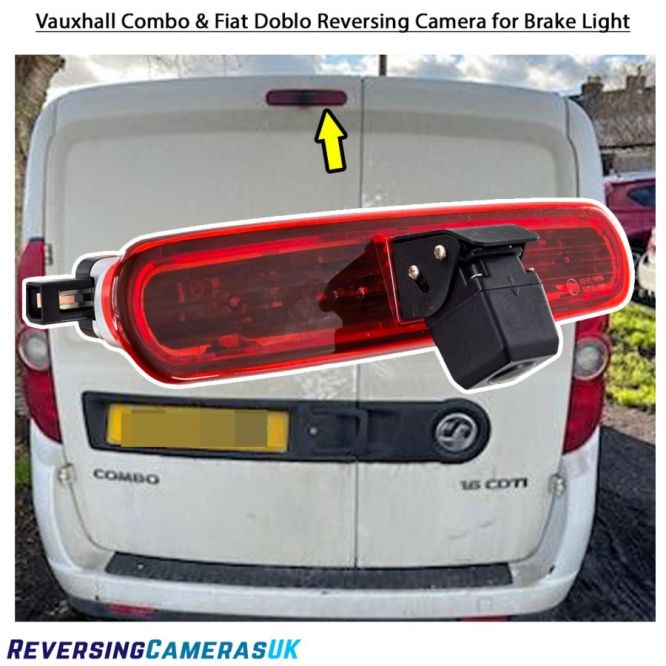 Fiat Doblo, Vauxhall Combo Brake Light Reversing Camera