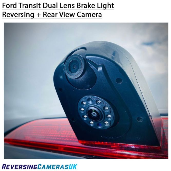 Ford Transit Brake Light Dual Lens Reversing + Driving Rear View Camera (2014+)