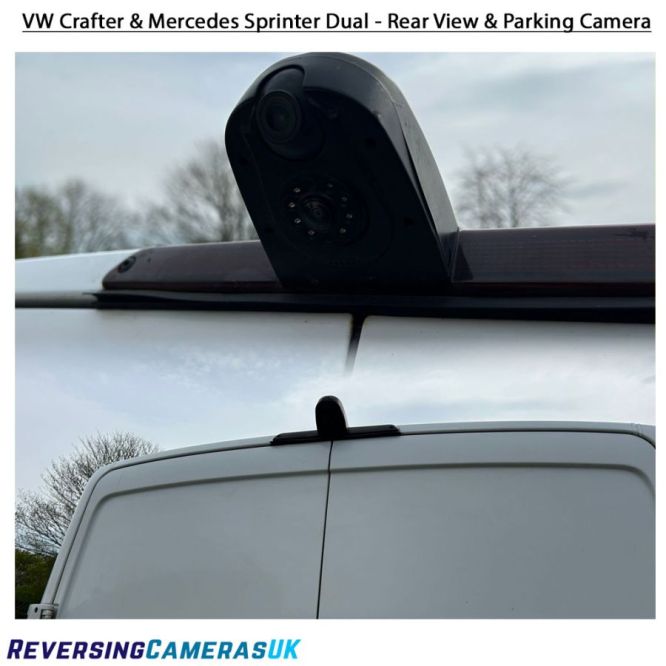 Mercedes Sprinter 2006-Present and VW Crafter 2006-2017 dual lens brake light rear view + reversing camera