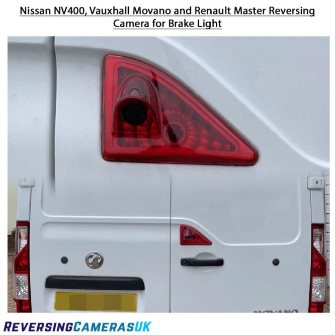 Renault Master, Vauxhall Movano, Nissan NV400 Brake light Reversing Camera