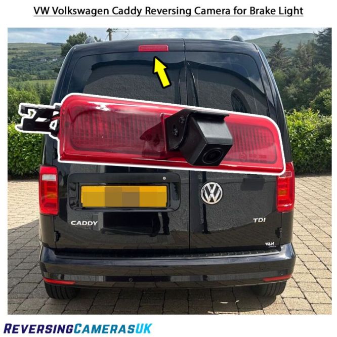 Volkswagon Caddy Reversing Camera for Brake Light (2003-2019)