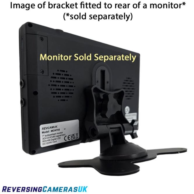 Butterfly Style Adjustable Vehicle Monitor Bracket | Universal Dash Mount for 5'' to 7' Screens