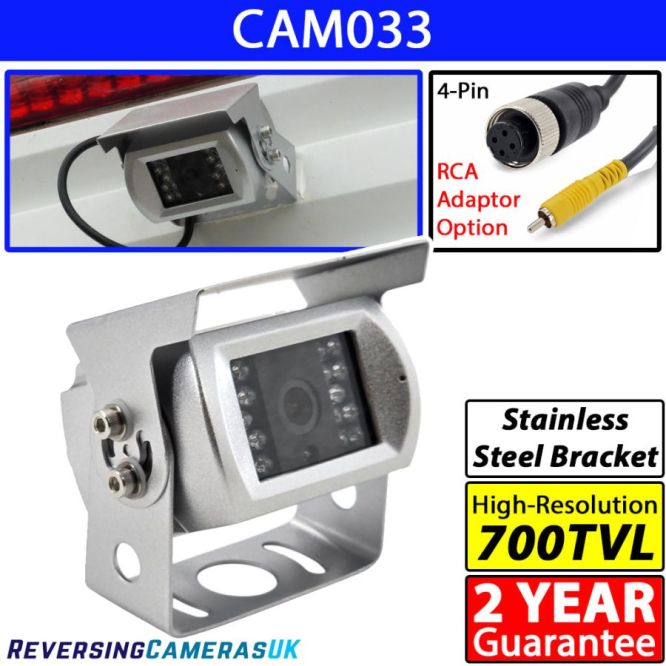 Sony CCD Silver Bracket Reversing Camera with Stainless Steel Bracket