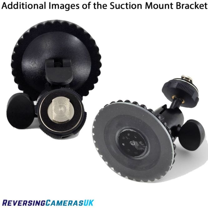 Suction Mount Bracket for Temporary & Flexible Mount for Reversing Camera Monitors