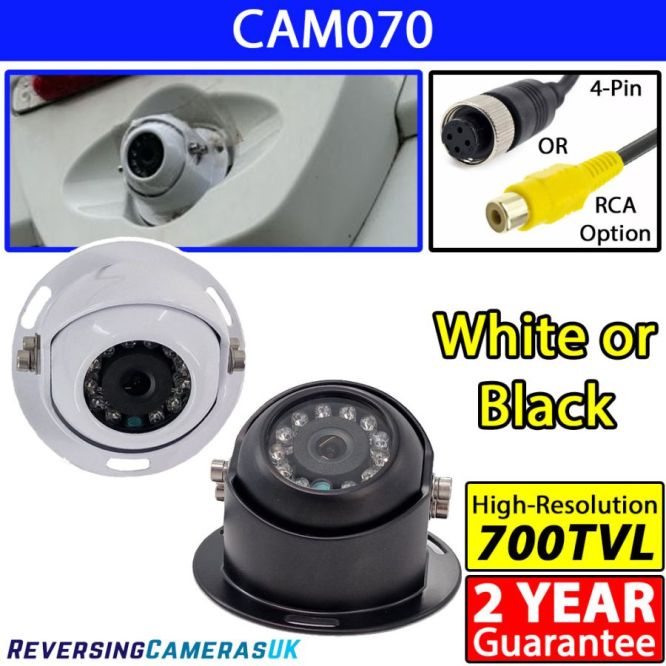 Sony CCD Dome Reversing Camera - Choice of White/Black