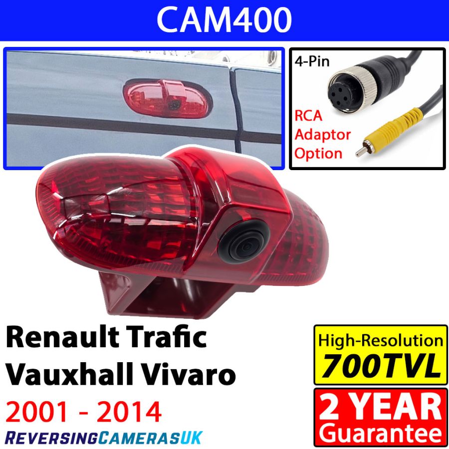 Renault Traffic & Vauxhall Vivaro Reversing Camera for Brake Light