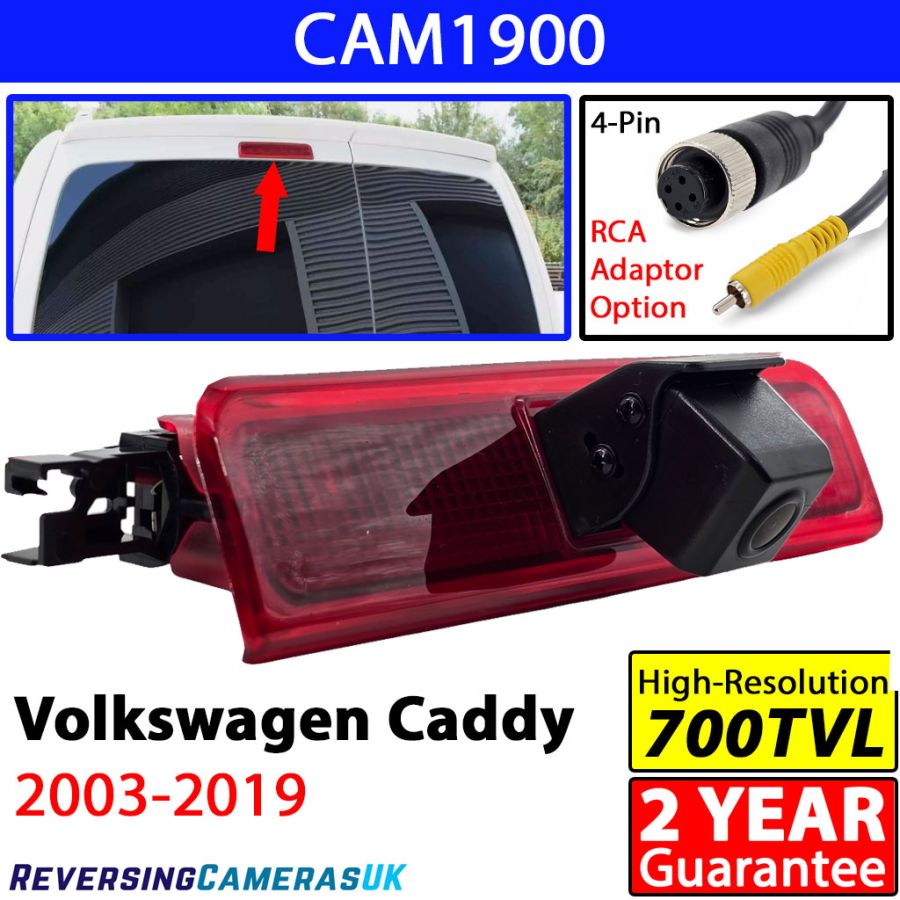 Volkswagon Caddy Reversing Camera for Brake Light (2003-2019)