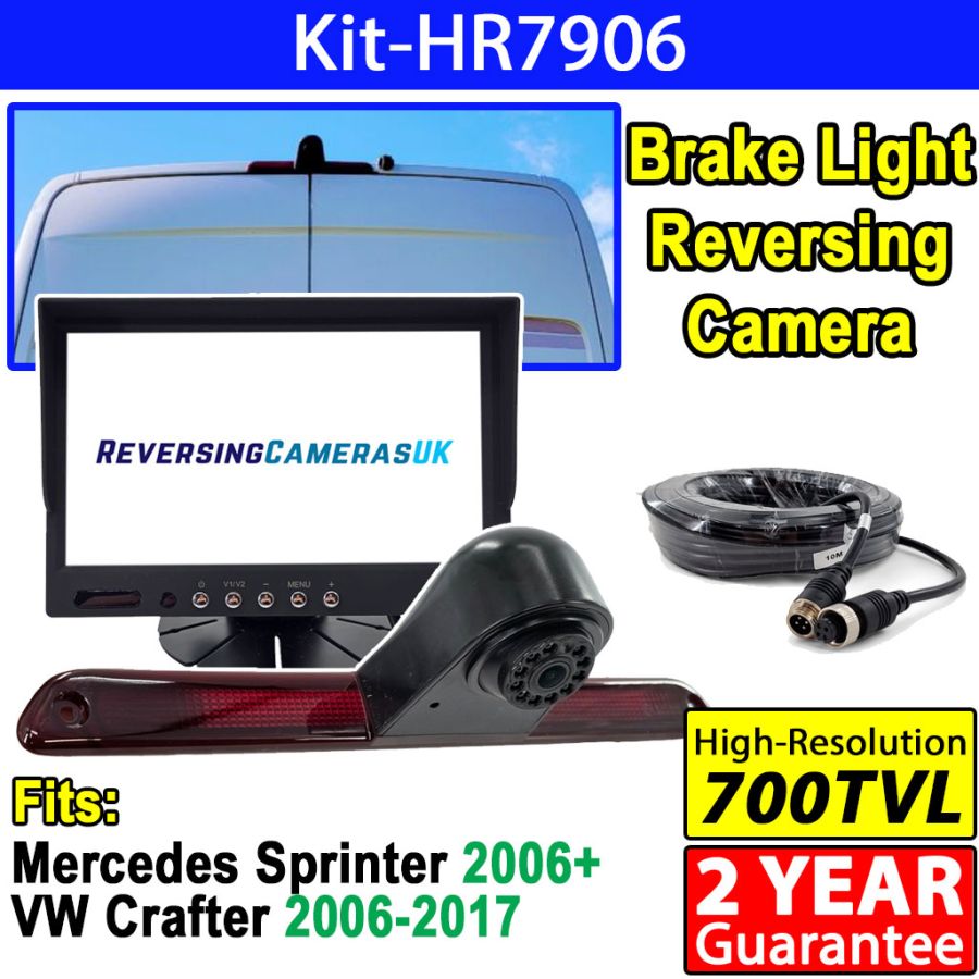 VW Crafter and Mercedes Sprinter Brake Light Reverse Camera System with 7 inch Display