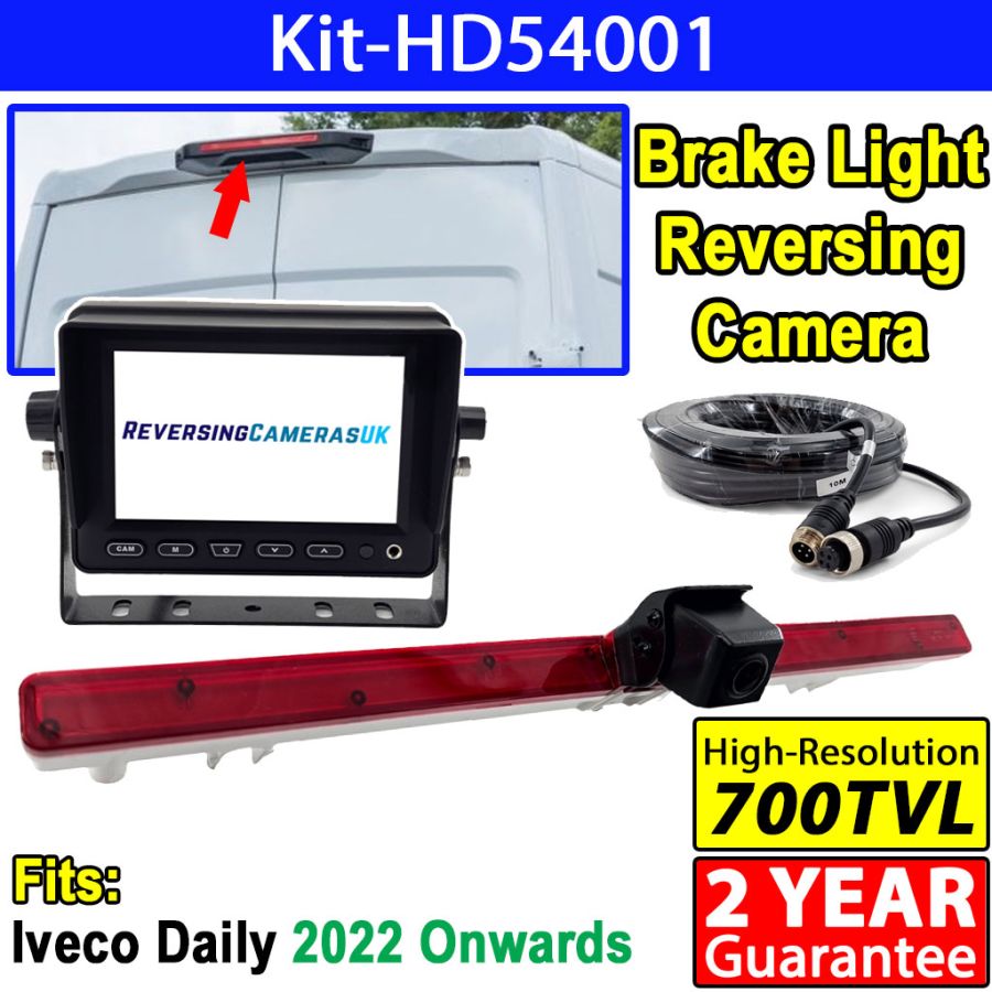 New 2022+ Iveco Daily Brake Light Reverse Camera System with 5 inch Display