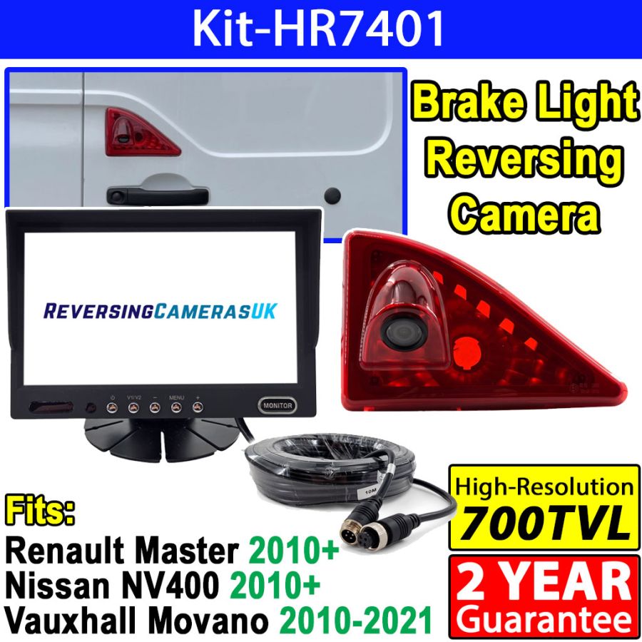 Vauxhall Opel Movano, Nissan NV400, Renault Master Reverse Camera System with 7 inch Display