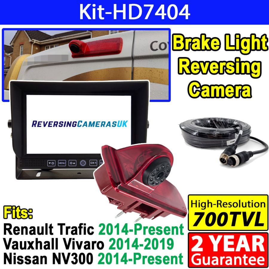 Vauxhall Opel Vivaro, Renault Trafic Reverse Camera System with 7 inch Heavy-Duty Display