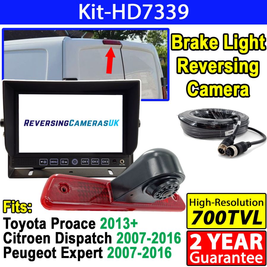 Peugeot Expert, Citroen Dispatch & Toyota Proace Reverse Camera System with 7 inch Heavy-Duty Display