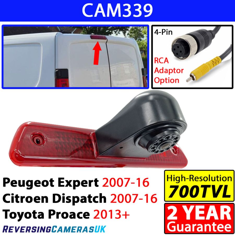 Peugeot Expert, Citroen Dispatch, Toyota Proace Brake Light Reversing Camera