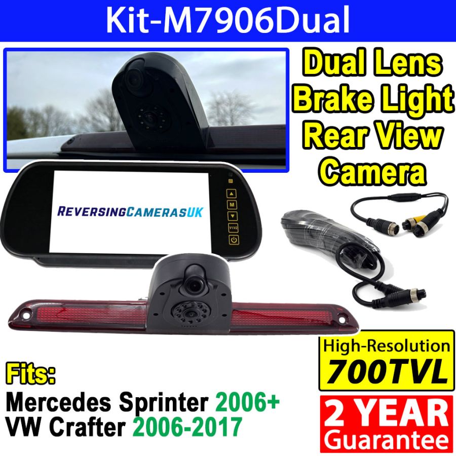 VW Crafter and Mercedes Sprinter Dual Lens Brake Light Reversing + Rear View Camera System