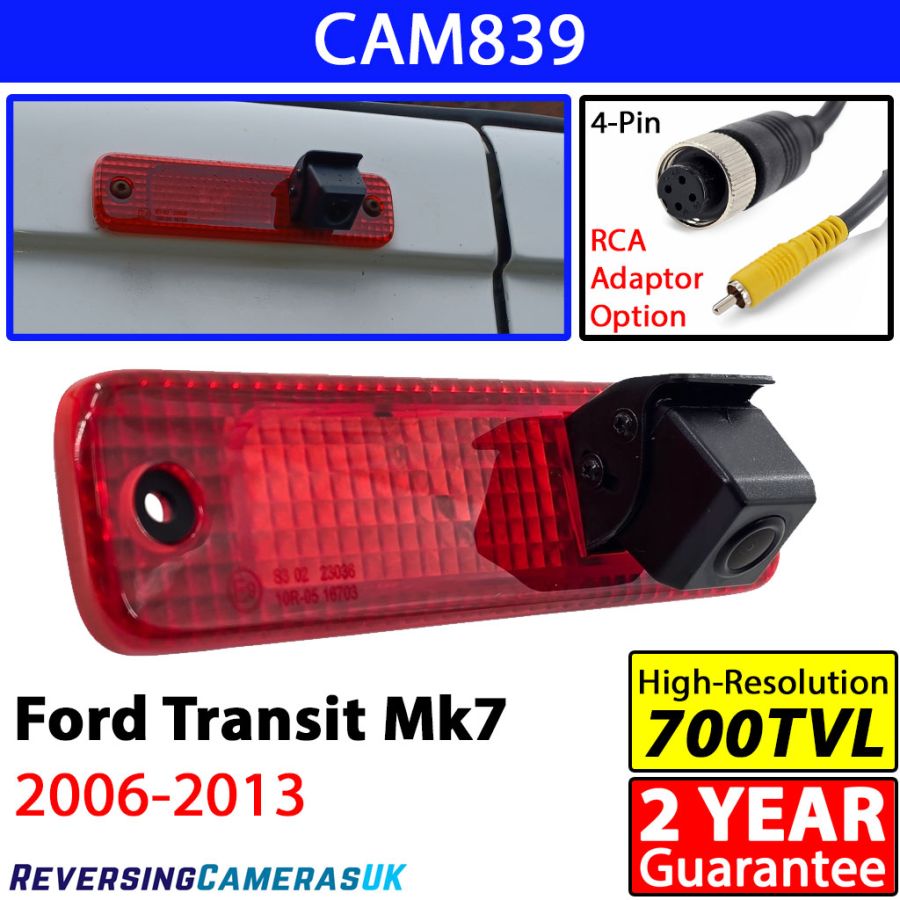 Mk7 Ford Transit Brake Light reversing Camera