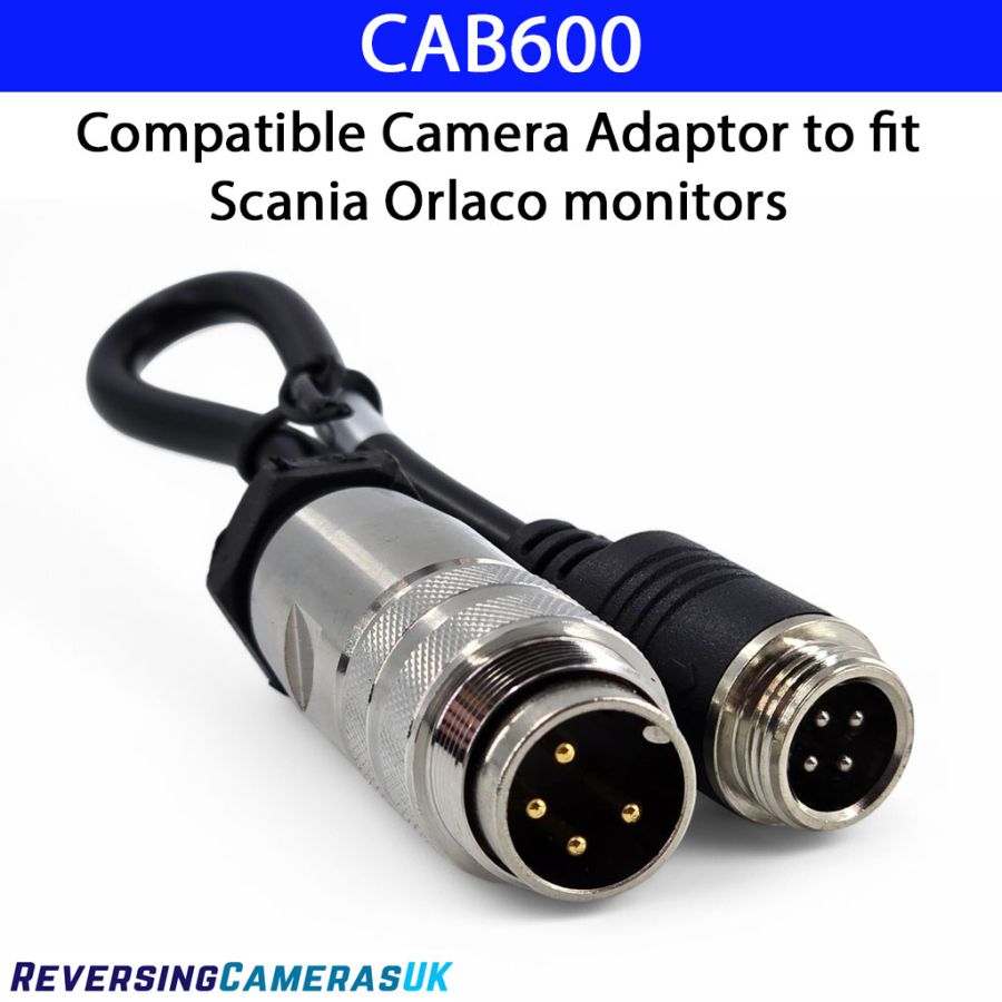 4 Pin Camera to 4 Pin Scania Orlaco / Famos Monitor Adapter