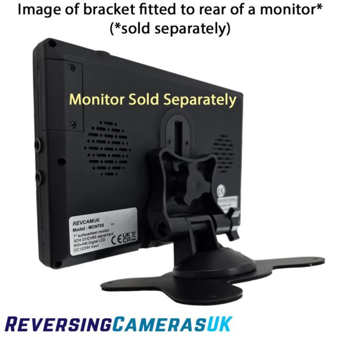 Butterfly Style Adjustable Vehicle Monitor Bracket | Universal Dash Mount for 5'' to 7' Screens