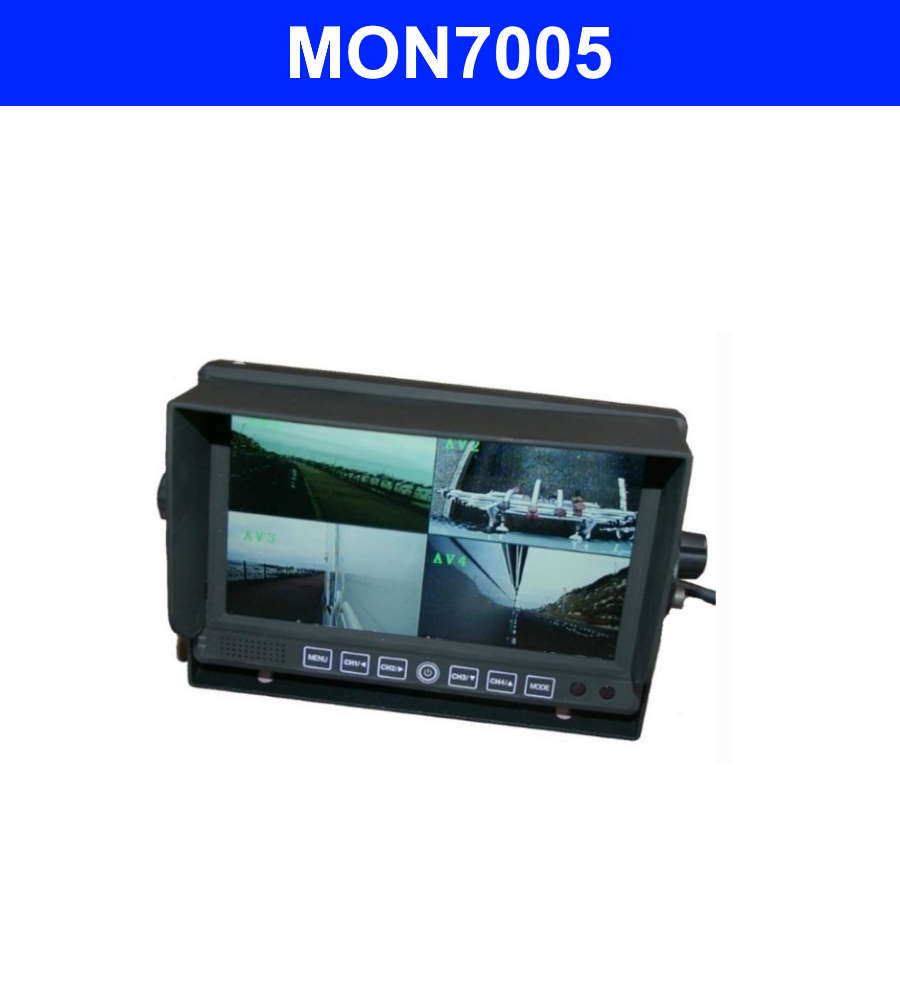 7 inch heavy duty quad screen